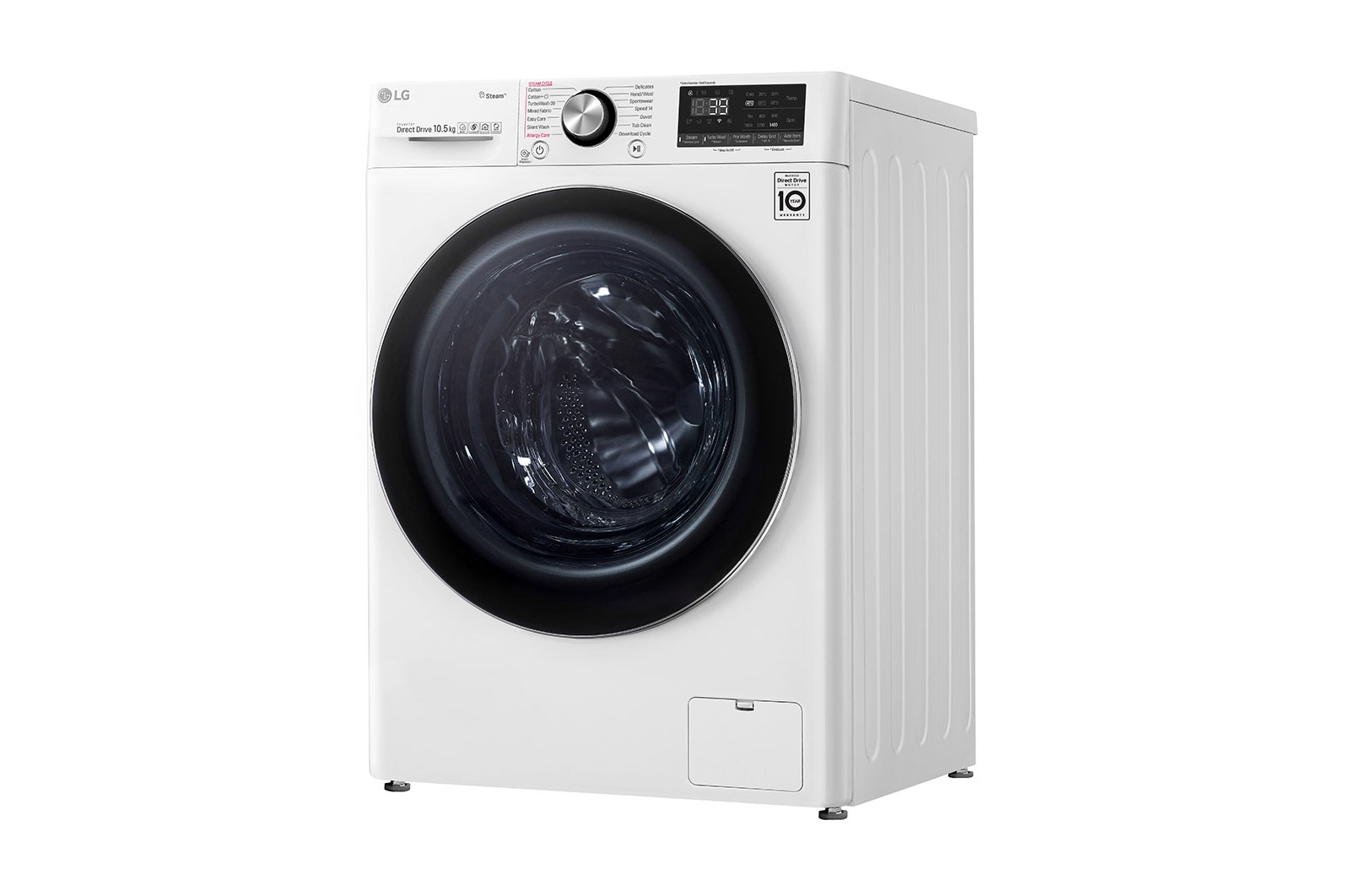 LG Turbowash360™ F4V910WTS 10.5kg Washing Machine - White, F4V910WTS