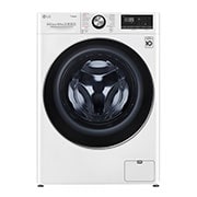 Front view of LG Turbowash360™ F4V910WTS 10.5kg Washing Machine - White F4V910WTS