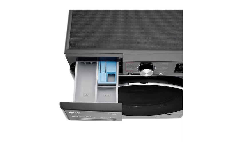 LG 10.5kg Washing Machine AI DD™, Black Steel, F6V1010BTSE
