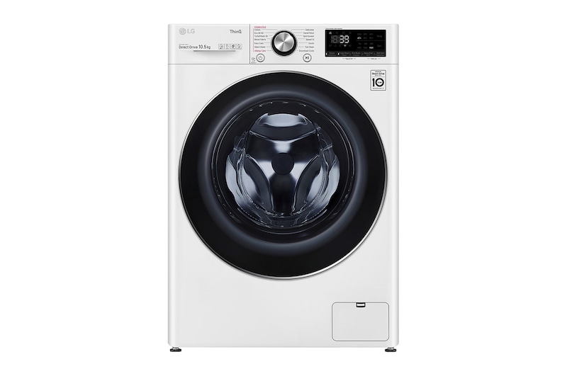 LG 10.5kg Washing Machine AI DD™, White, F6V1010WTSE
