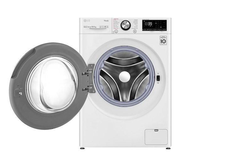 LG 10.5kg Washing Machine AI DD™, White, F6V1010WTSE