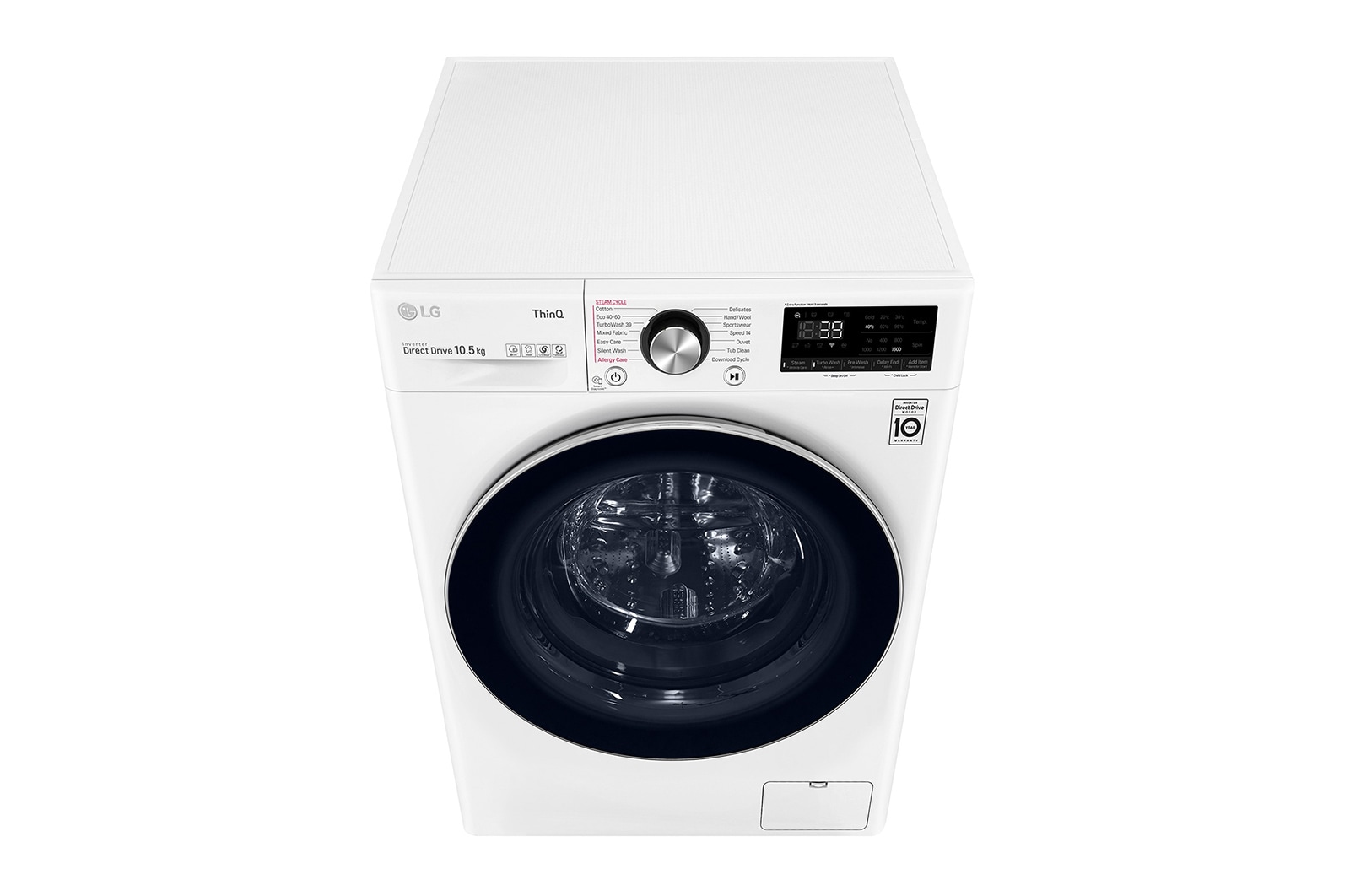 LG 10.5kg Washing Machine White AI DD™, F6V1010WTSE