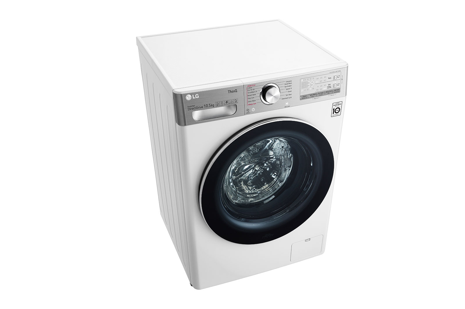 LG 10.5kg Washing Machine White AI DD™, F6V1110WTSA