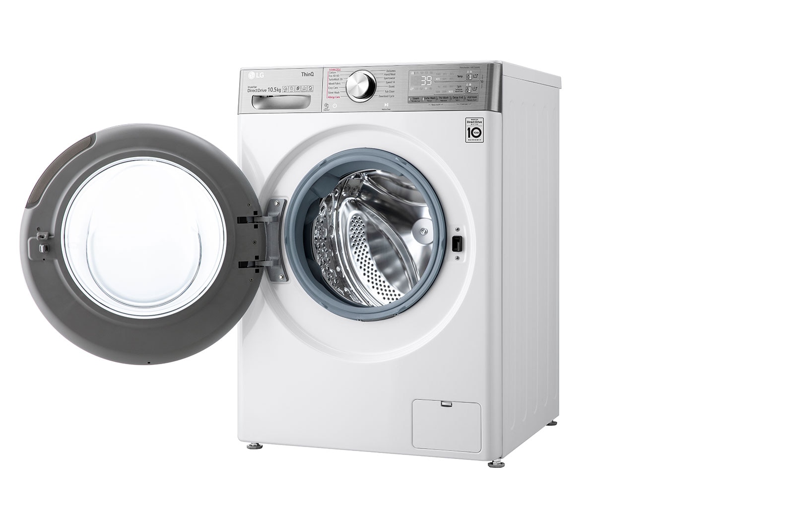 LG 10.5kg Washing Machine White AI DD™, F6V1110WTSA