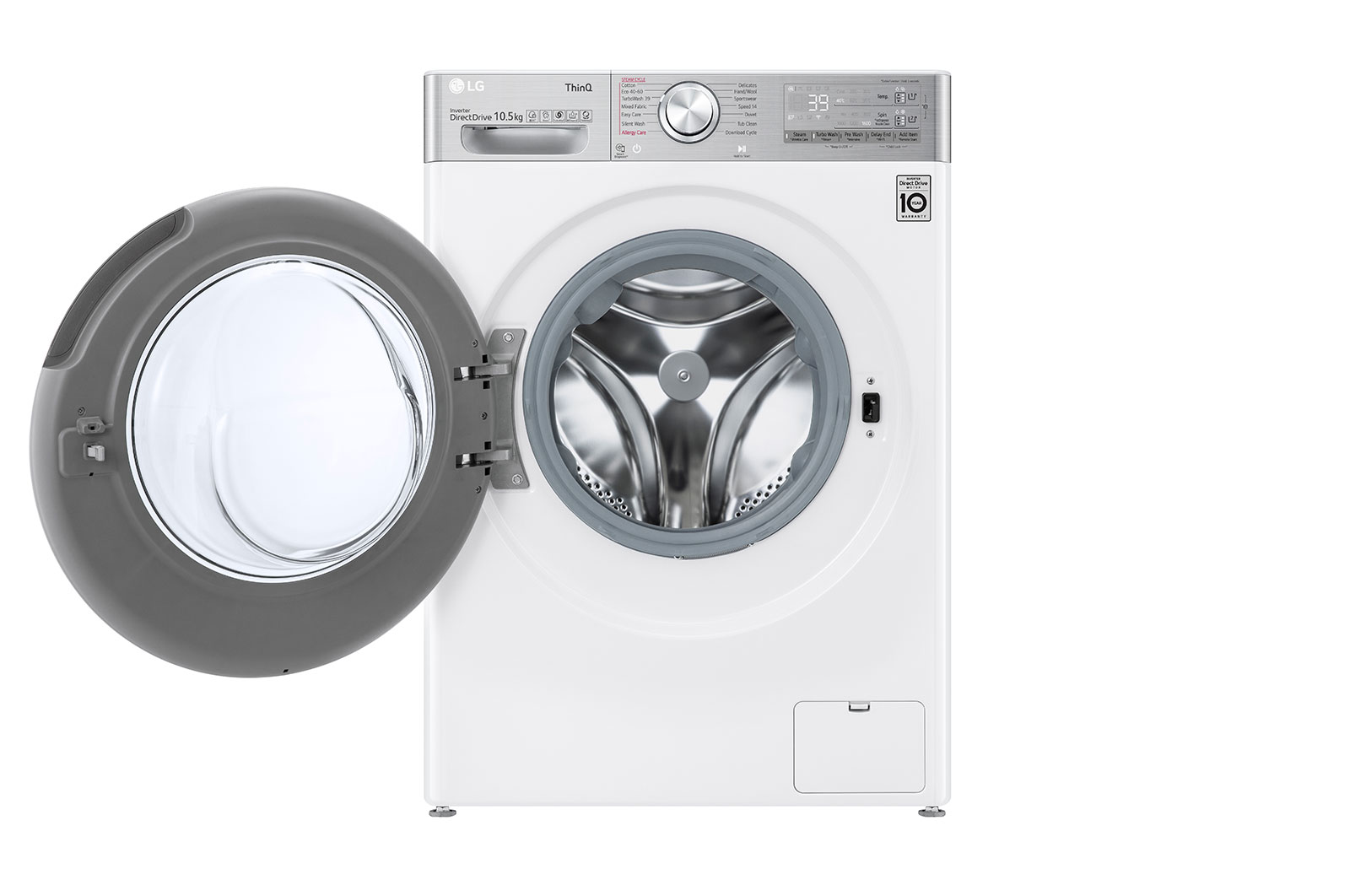 LG 10.5kg Washing Machine White AI DD™, F6V1110WTSA