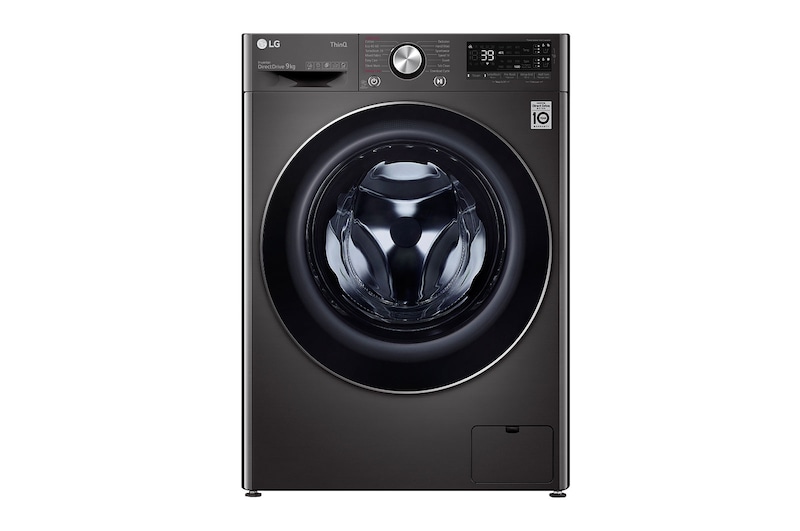 LG 9kg Washing Machine AI DD™, Black Steel, F6V909BTSA