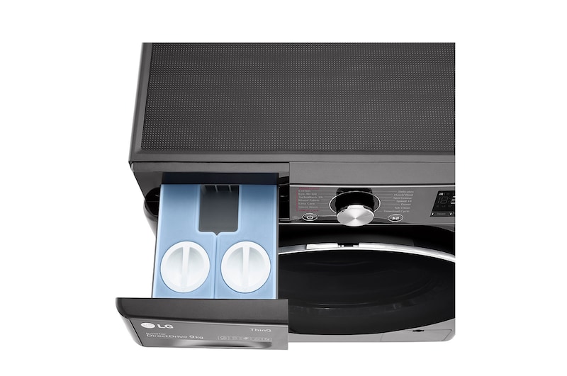 LG 9kg Washing Machine AI DD™, Black Steel, F6V909BTSA