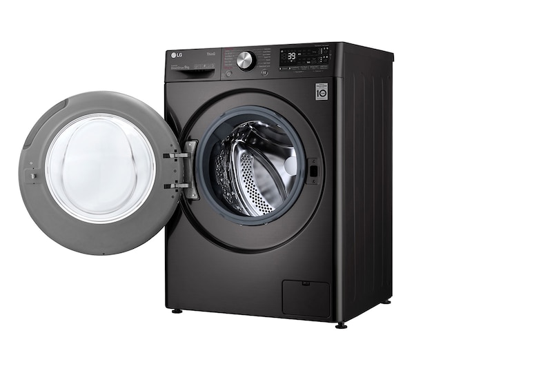 LG 9kg Washing Machine AI DD™, Black Steel, F6V909BTSA
