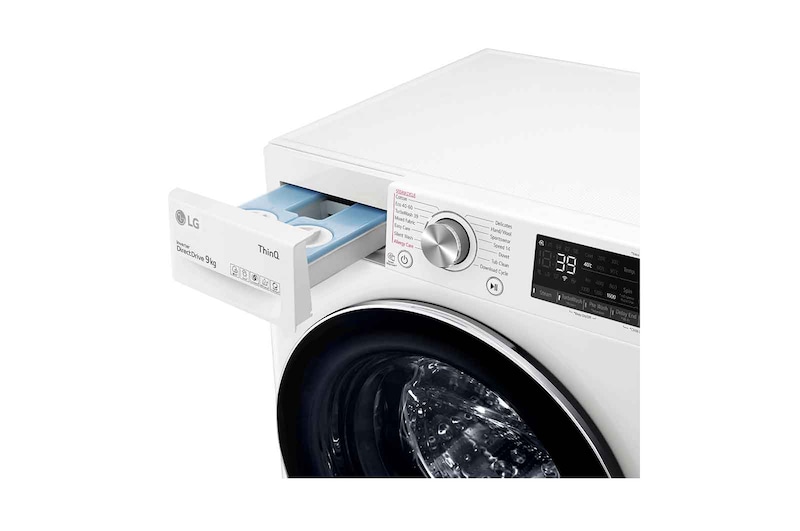 LG 9kg Washing Machine AI DD™, White, F6V909WTSA