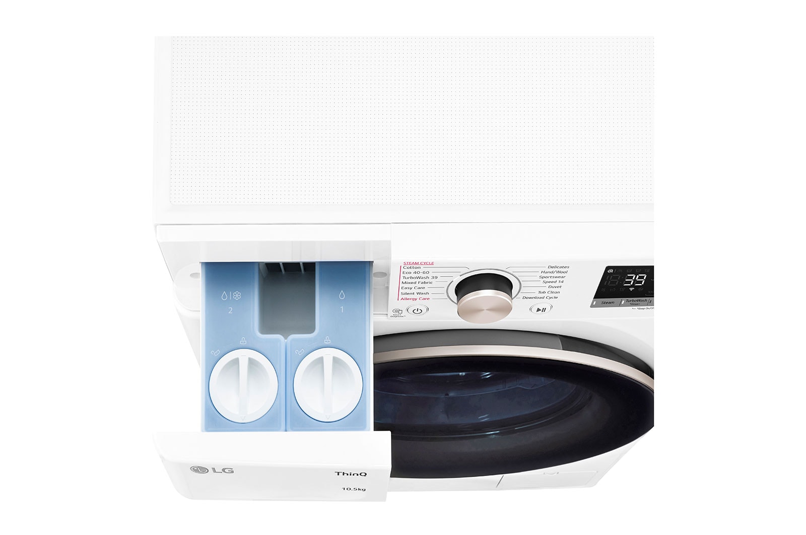 LG 10.5kg Washing Machine White AI DD™, F6V910RTSA