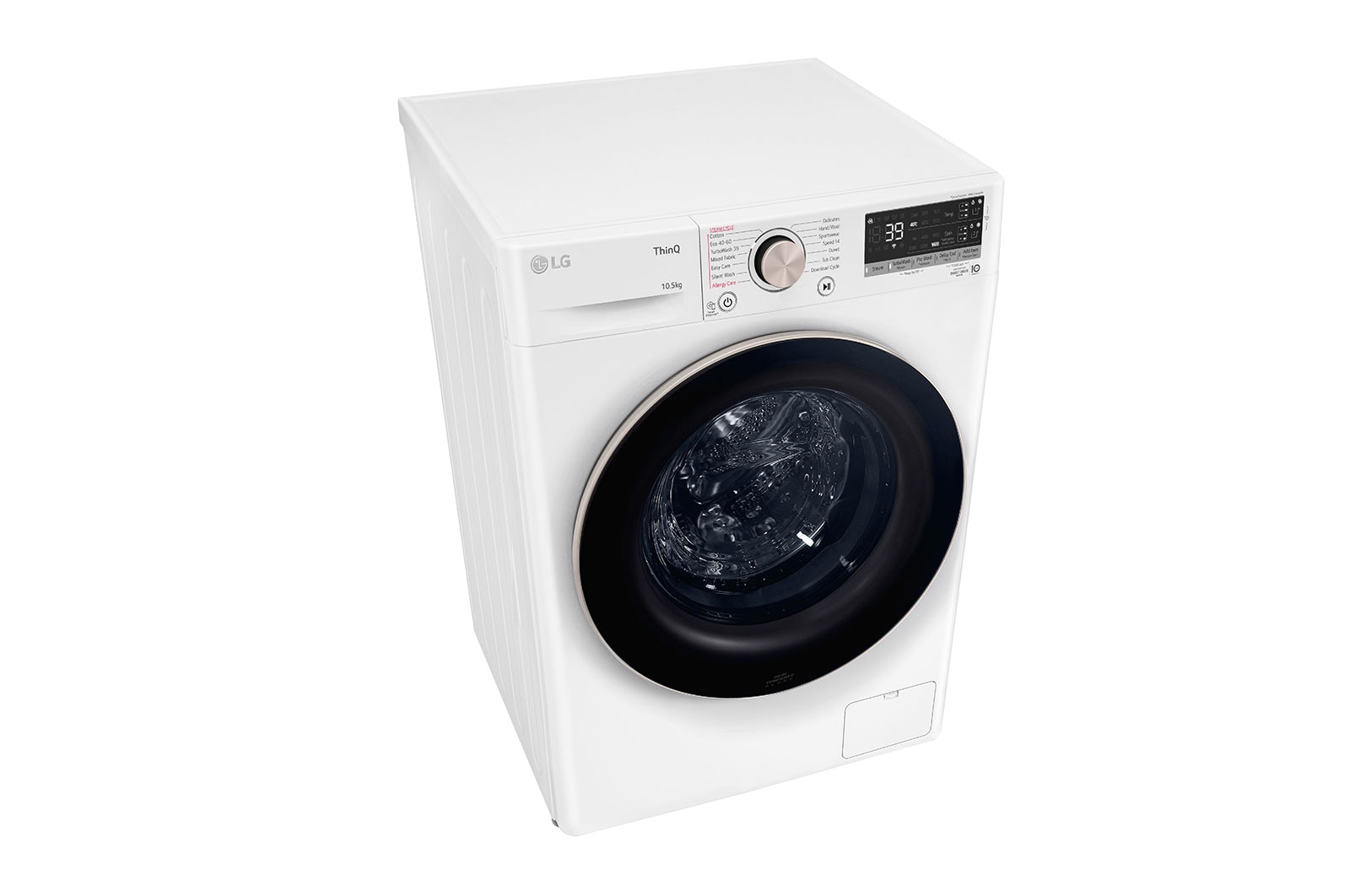 LG 10.5kg Washing Machine White AI DD™, F6V910RTSA