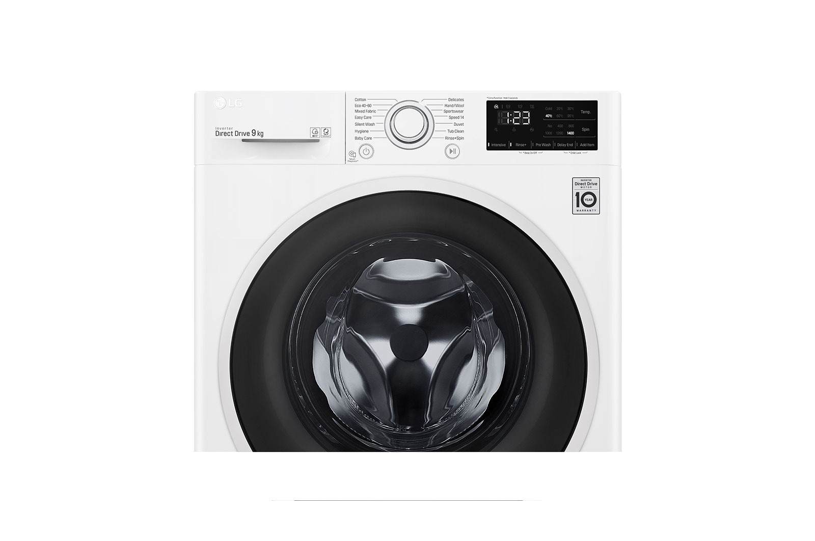 LG 9kg AI DD™ Washing Machine, White, FAV309WNE