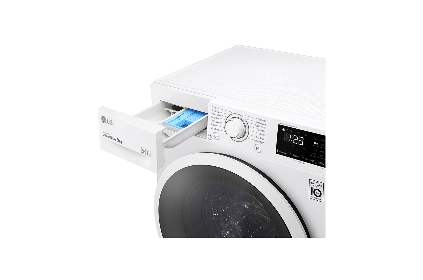 LG 9kg AI DD™ Washing Machine, White, FAV309WNE