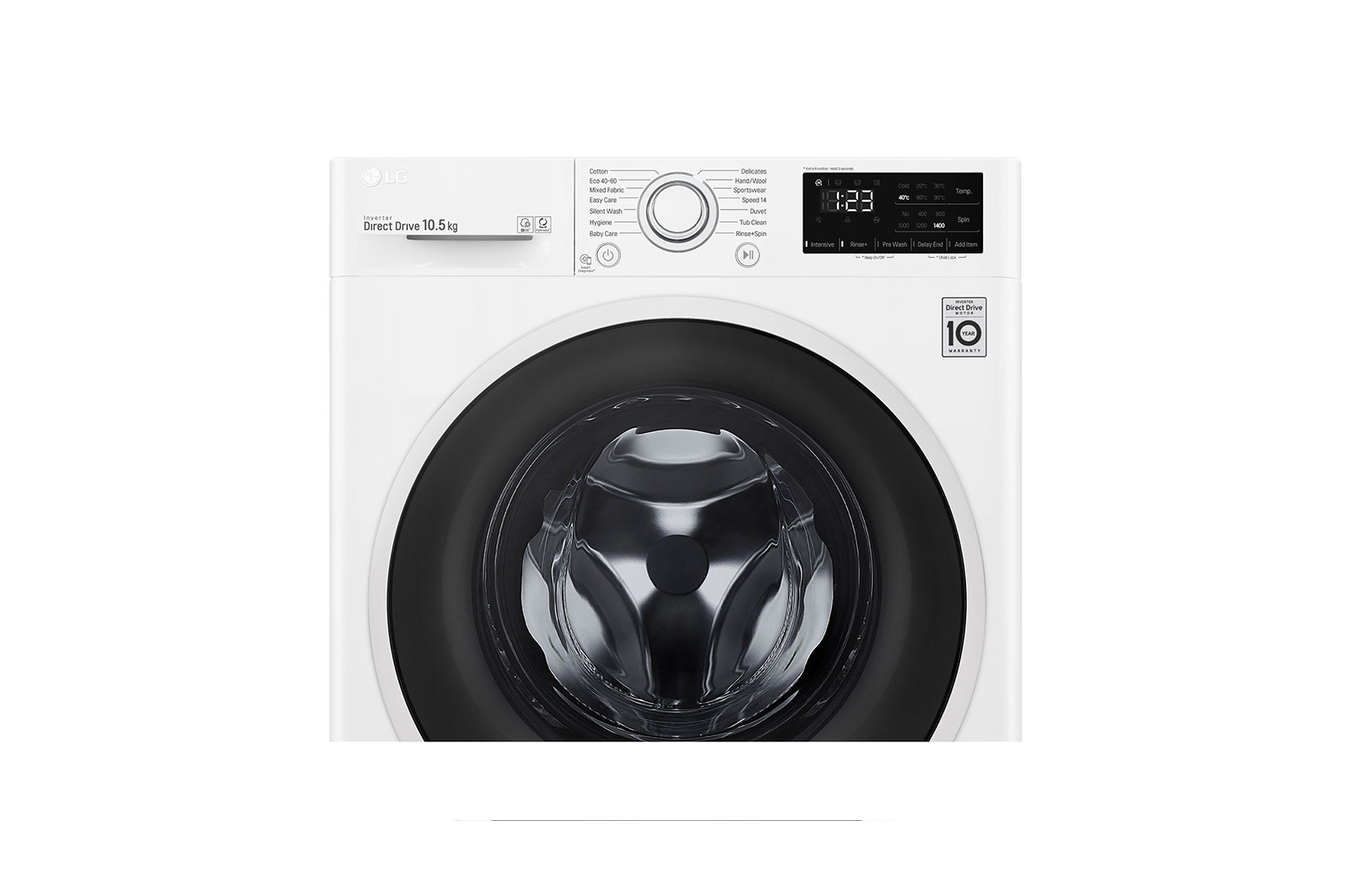 LG 10.5kg Washing Machine White AI DD™, FAV310WNE