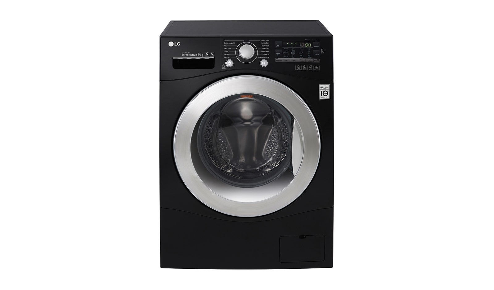 Front view of 9kg 6 Motion DD Washing Machine With Stylish Chrome Door FH4A8FDN8