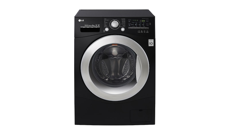 Front view of 9kg 6 Motion DD Washing Machine With Stylish Chrome Door FH4A8FDN8