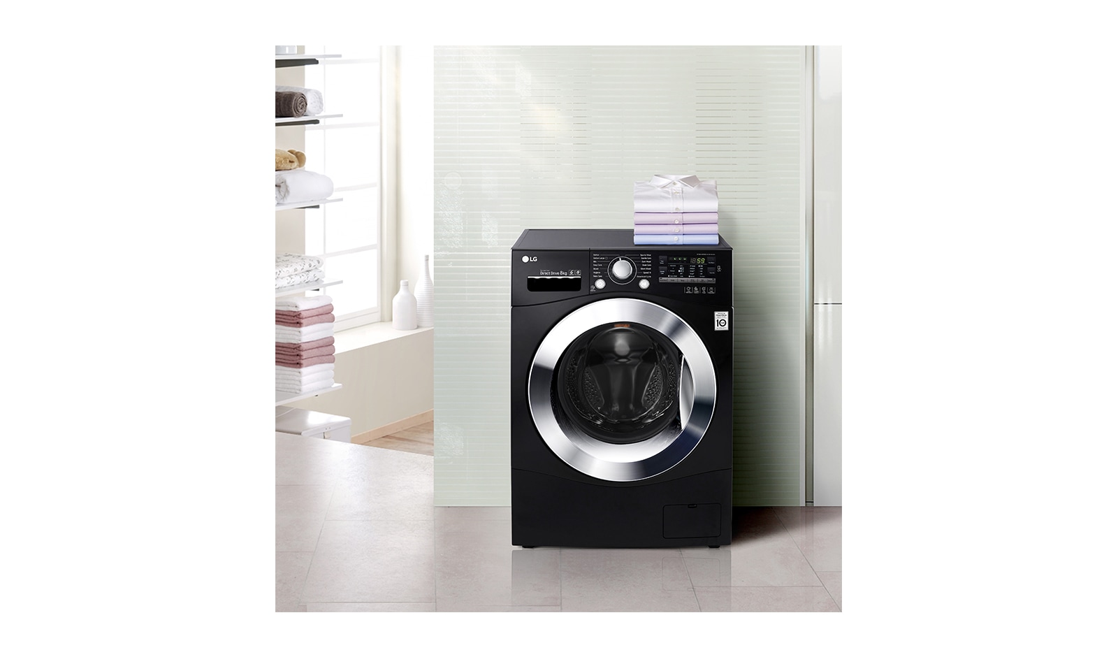 LG 9kg 6 Motion DD Washing Machine With Stylish Chrome Door, FH4A8FDN8