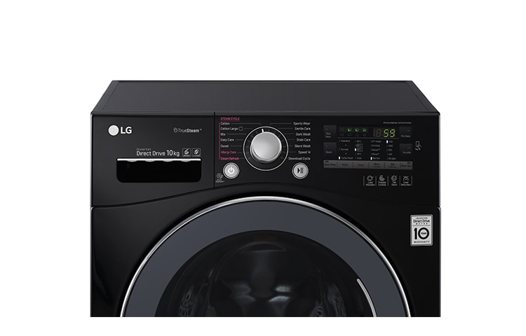 LG 10KG 6 MOTION DD BLACK WASHING MACHINE, FH4A8JDS8