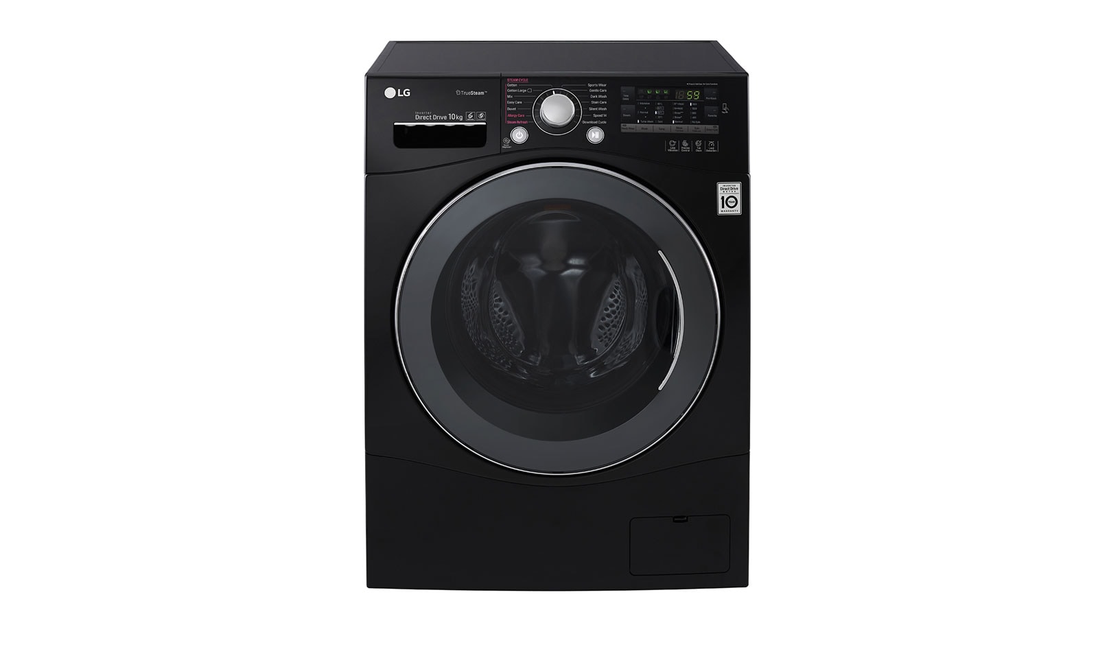 LG 10KG 6 MOTION DD BLACK WASHING MACHINE, FH4A8JDS8