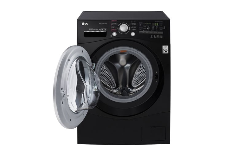 LG 10KG 6 MOTION DD BLACK WASHING MACHINE, FH4A8JDS8