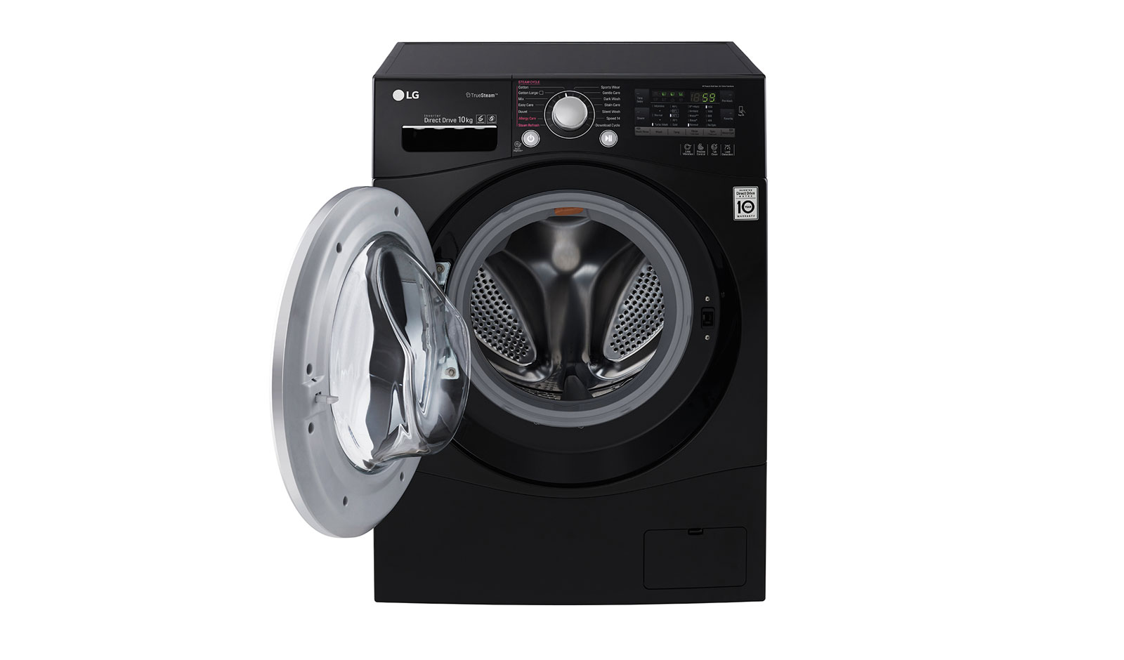 LG 10KG 6 MOTION DD BLACK WASHING MACHINE, FH4A8JDS8