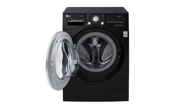LG 10KG 6 MOTION DD BLACK WASHING MACHINE, FH4A8JDS8