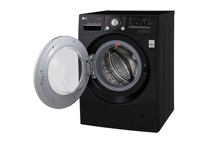 LG 10KG 6 MOTION DD BLACK WASHING MACHINE, FH4A8JDS8