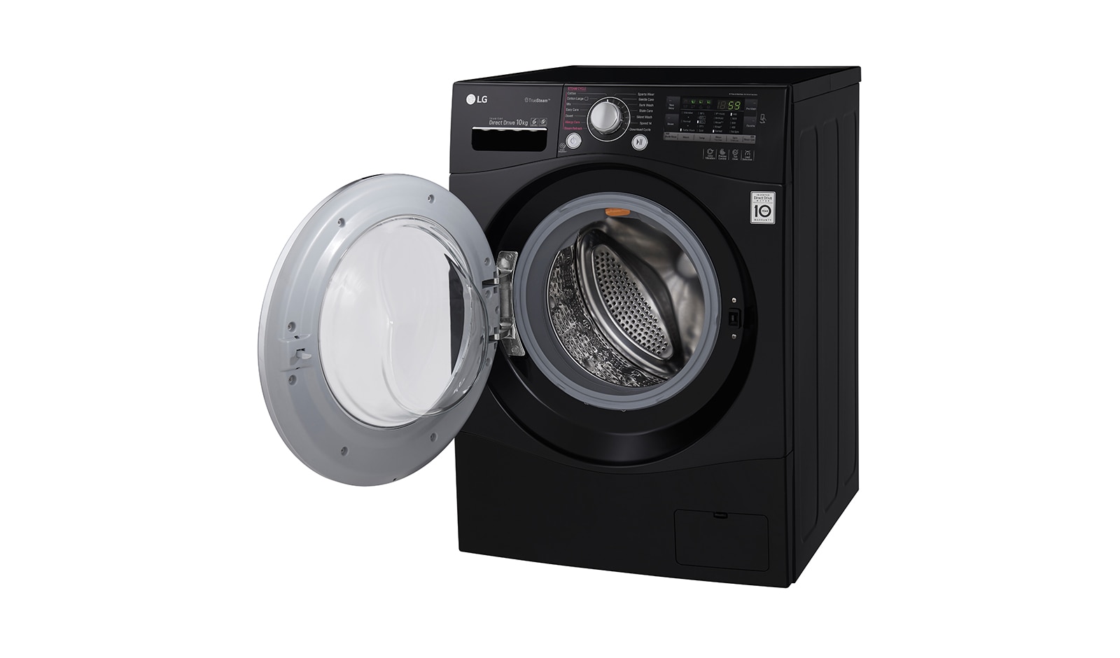 LG 10KG 6 MOTION DD BLACK WASHING MACHINE, FH4A8JDS8