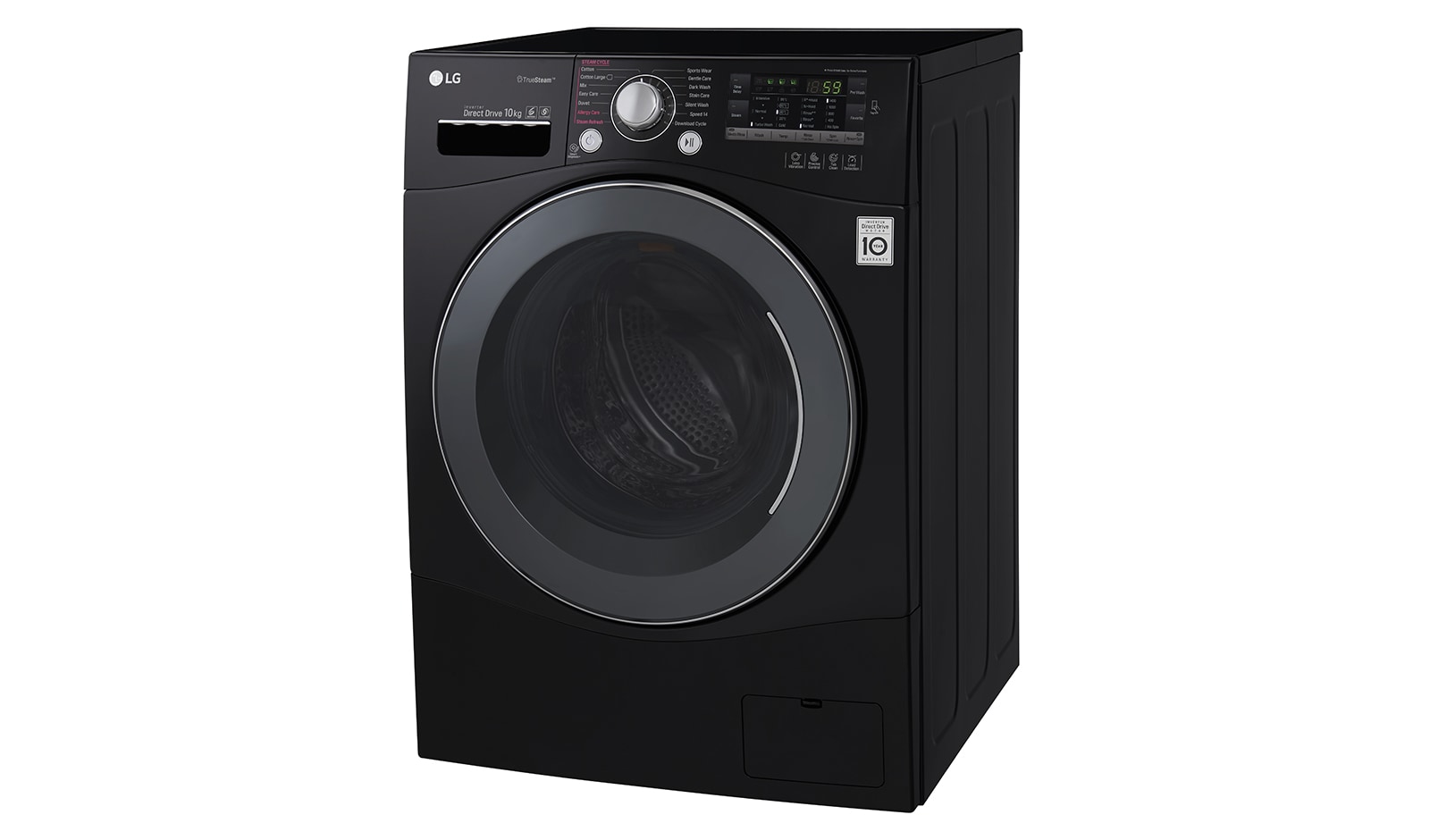 LG 10KG 6 MOTION DD BLACK WASHING MACHINE, FH4A8JDS8