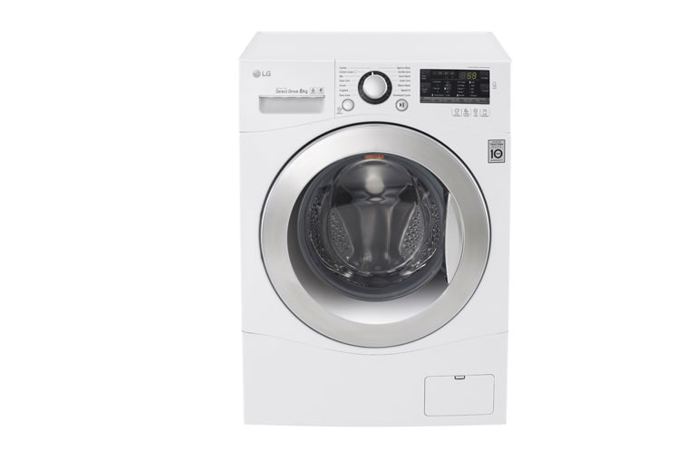 LG 8KG 6 Motion DD Washing Machine With Stylish Chrome Door, FH4A8TDN2