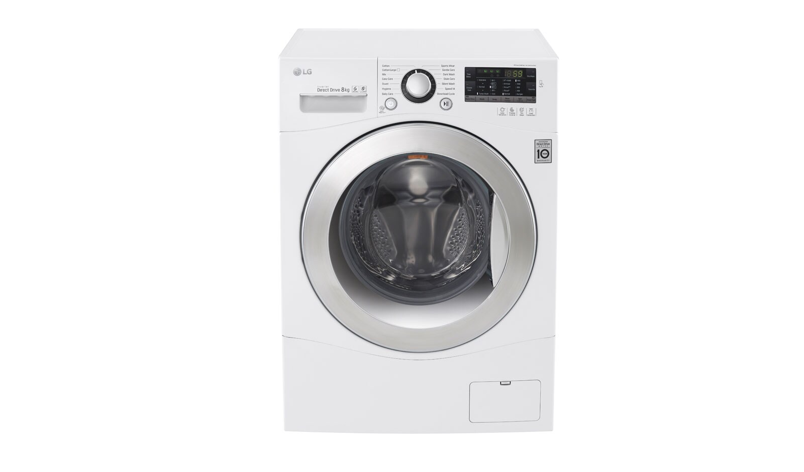 LG 8KG 6 Motion DD Washing Machine With Stylish Chrome Door, FH4A8TDN2