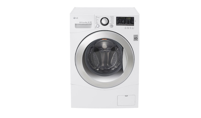 LG 8KG 6 Motion DD Washing Machine With Stylish Chrome Door, FH4A8TDN2