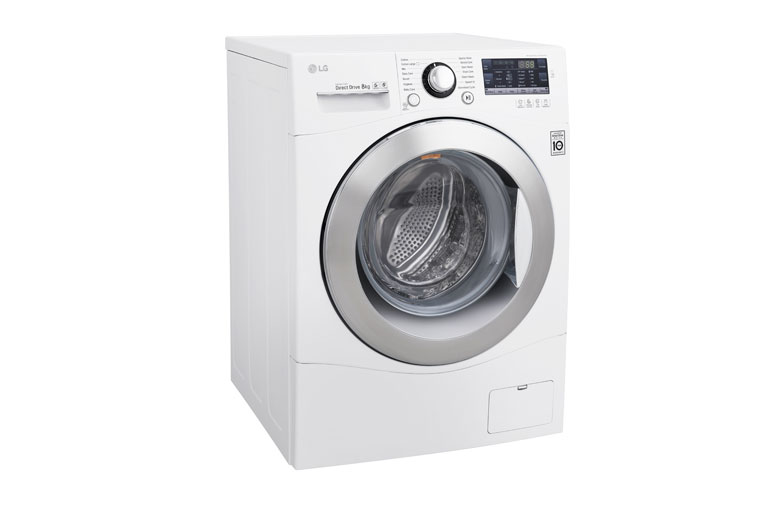 LG 8KG 6 Motion DD Washing Machine With Stylish Chrome Door, FH4A8TDN2