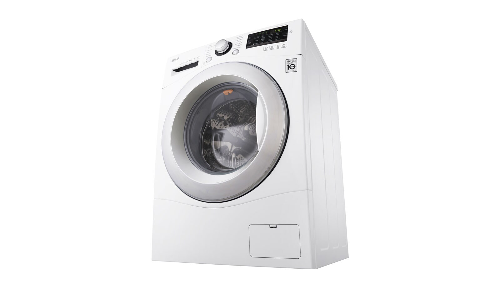 LG 8KG 6 Motion DD Washing Machine With Stylish Chrome Door, FH4A8TDN2
