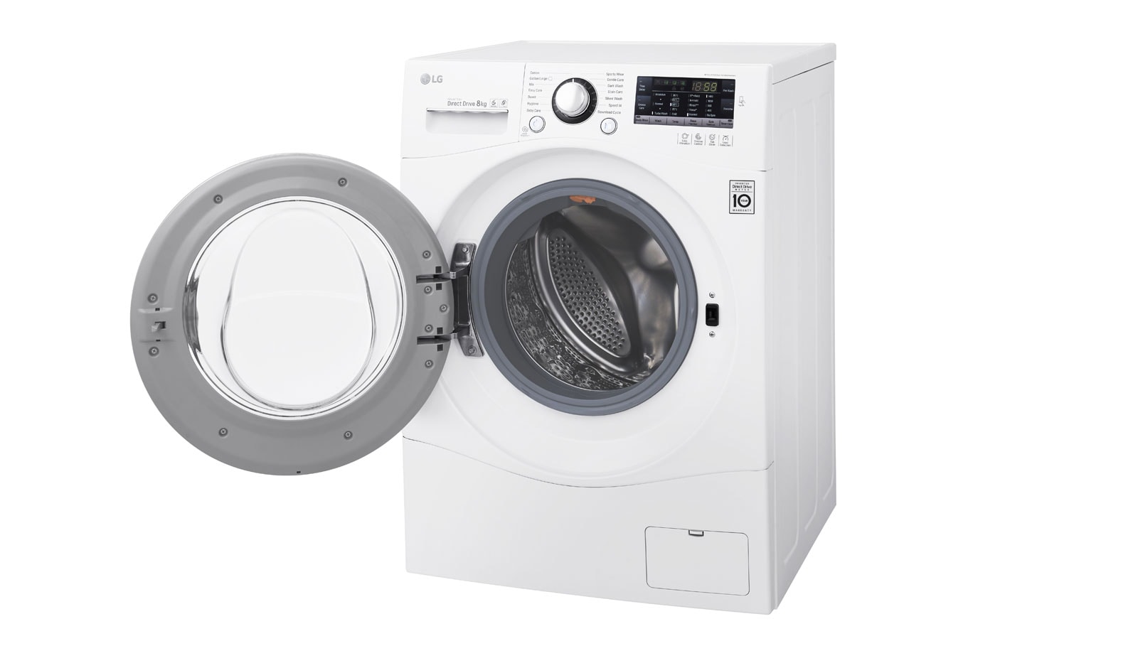 LG 8KG 6 Motion DD Washing Machine With Stylish Chrome Door, FH4A8TDN2