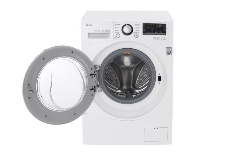 LG 8KG 6 Motion DD Washing Machine With Stylish Chrome Door, FH4A8TDN2