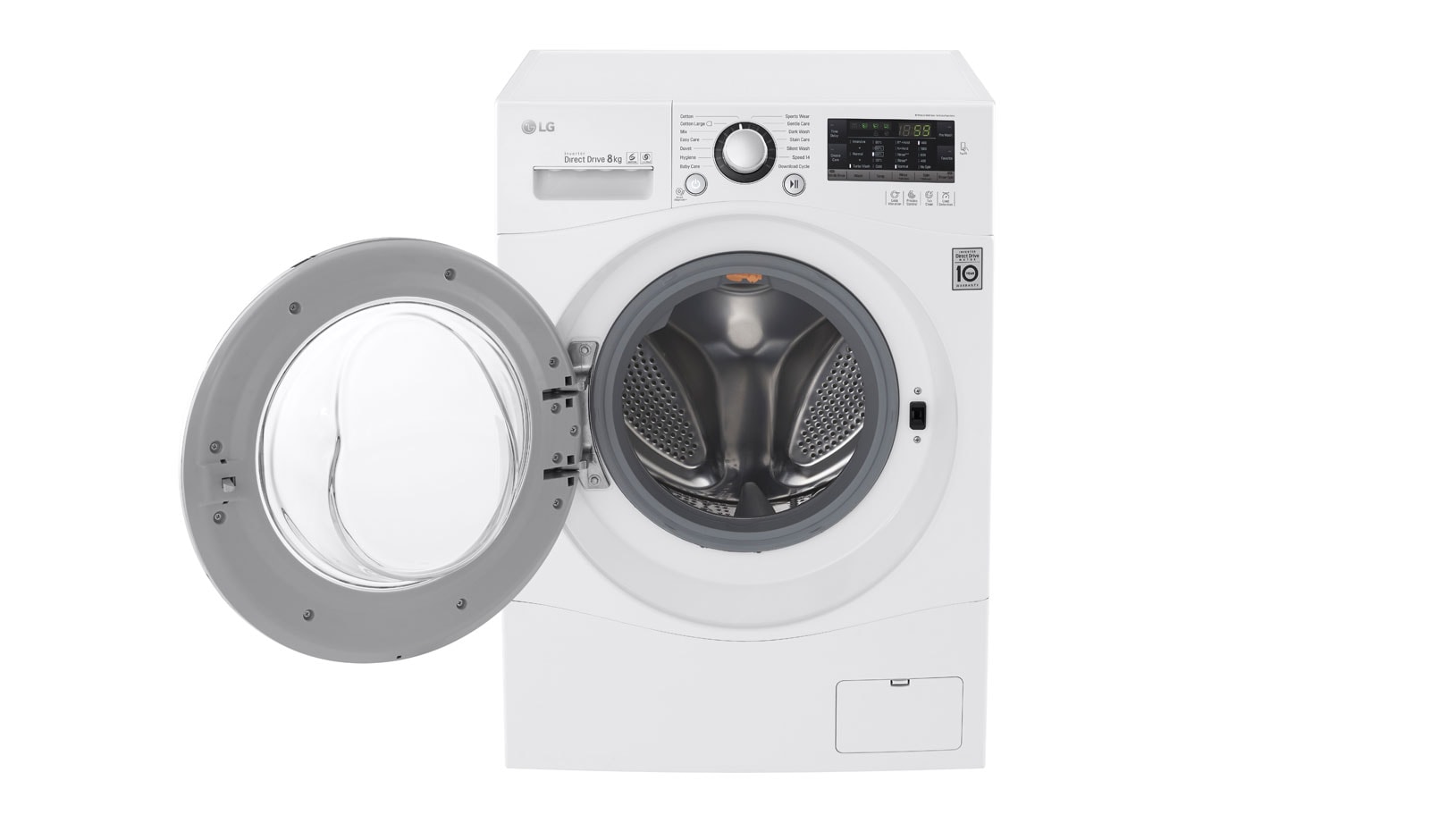 LG 8KG 6 Motion DD Washing Machine With Stylish Chrome Door, FH4A8TDN2