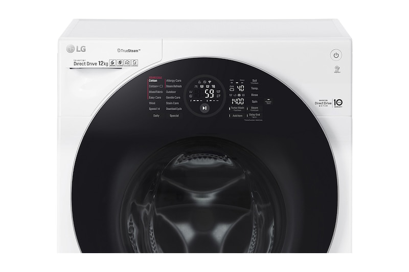 LG 12kg Washing Machine Direct Drive, White, FH4G1BCS2