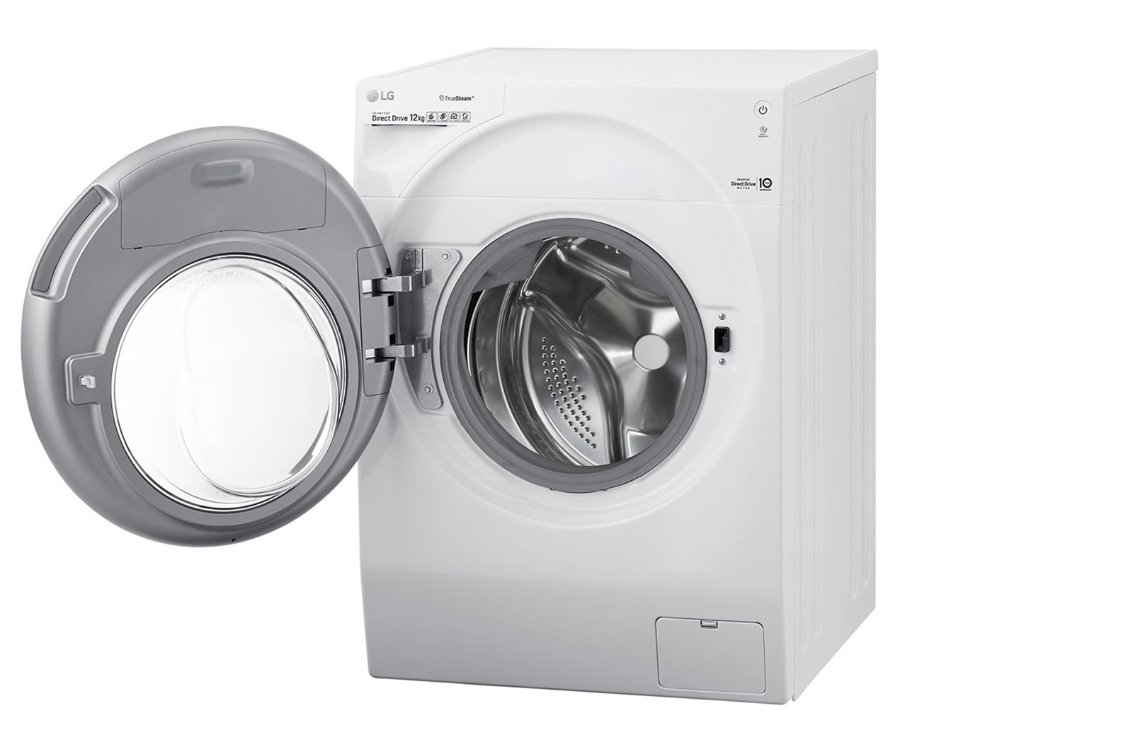 LG WiFi connected | 12kg | Washing Machine | 1360 rpm | Direct Drive™ | Steam™ | TurboWash™ | White, FH4G1BCS2