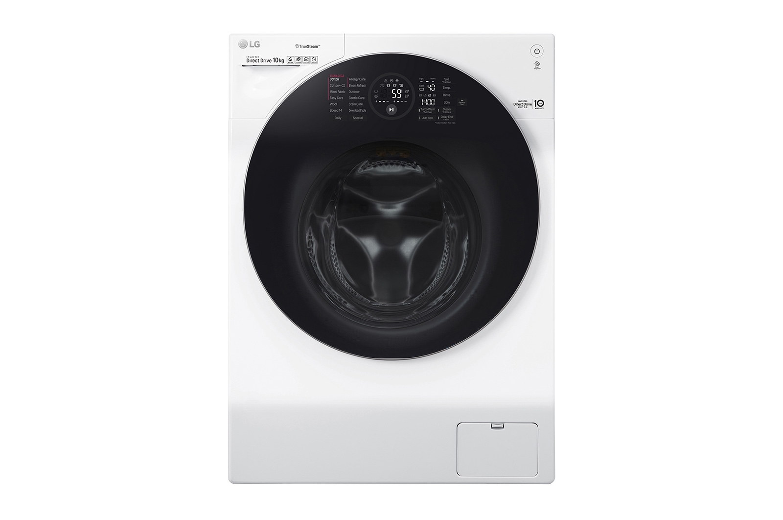 LG 10+2 KG TWINWash™ Washing Machine with True Steam™ and Turbowash™ technology, FH4G1JCS2W