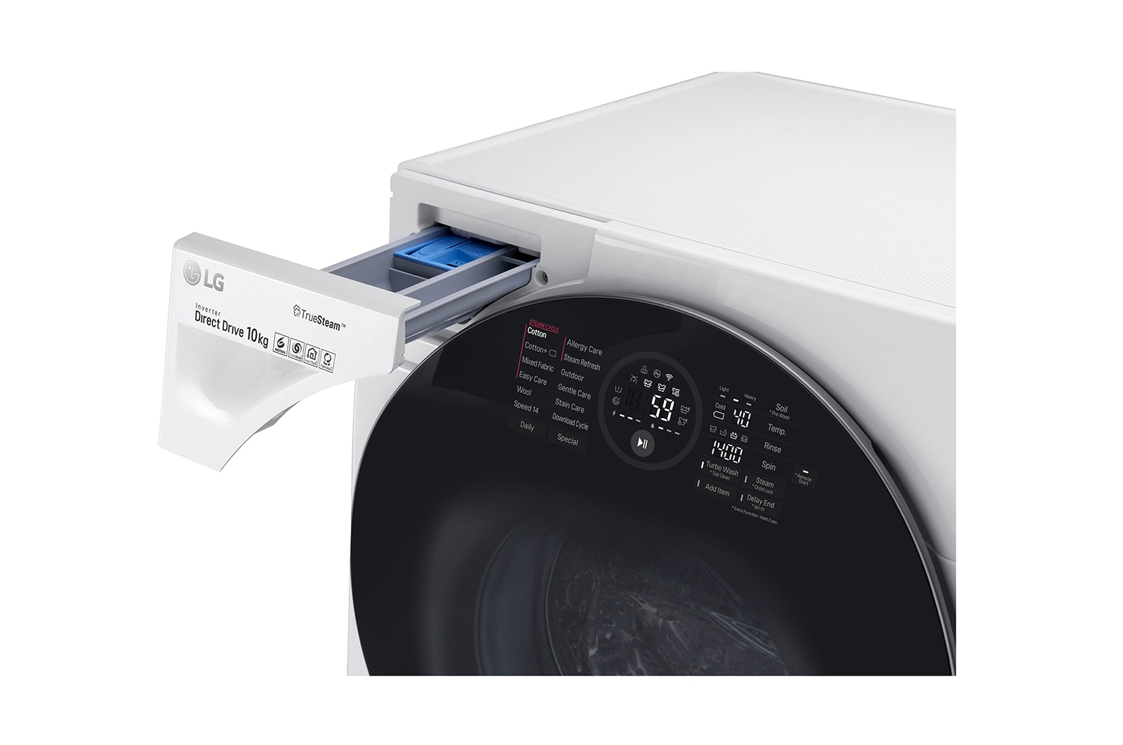 LG 10+2 KG TWINWash™ Washing Machine with True Steam™ and Turbowash™ technology, FH4G1JCS2W