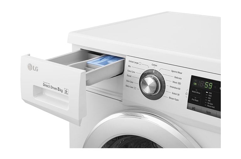 LG 8kg 6 Motion Direct Drive Washing Machine, FH4G6TDN2