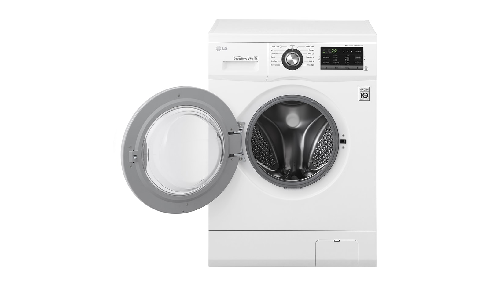 LG 8kg 6 Motion Direct Drive Washing Machine, FH4G6TDN2