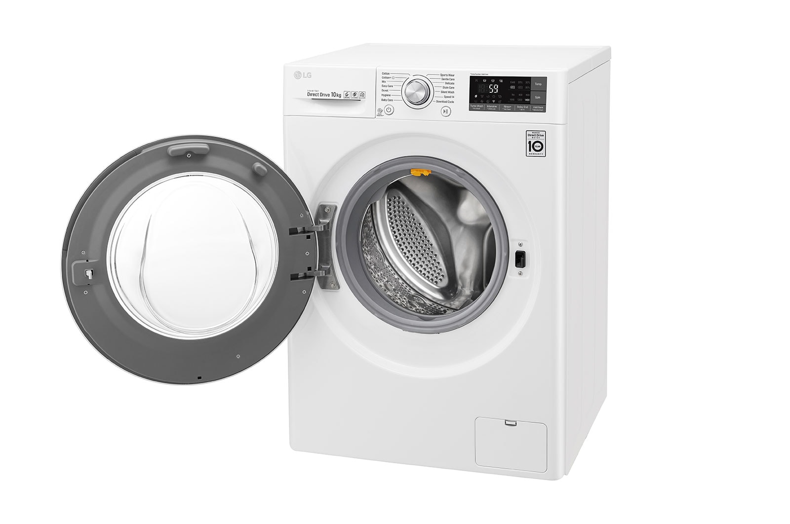 LG Direct Drive FH4U2JCN2 Smart 10Kg Washing Machine - White, FH4U2JCN2