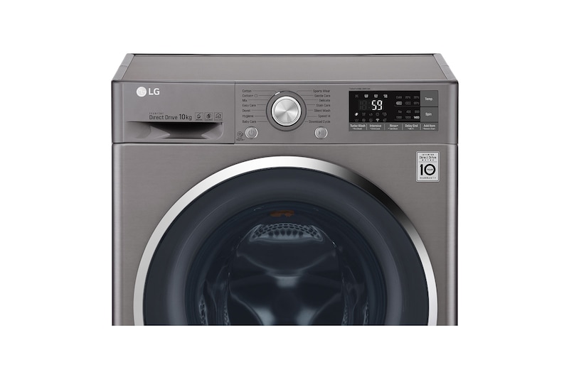 LG Direct Drive FH4U2JCN8 Smart 10Kg Washing Machine - Graphite, FH4U2JCN8