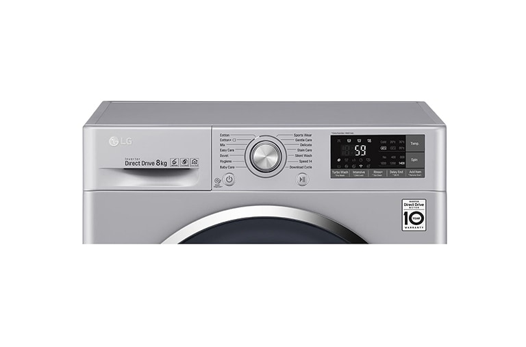 LG 8 KG Washing Machine with Turbowash™ technology and Inverter Direct Drive Motor, FH4U2TDN2L