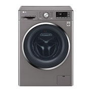 Front view of LG Direct Drive FH4U2TDN2S Smart 8Kg Washing Machine - Graphite FH4U2TDN2S