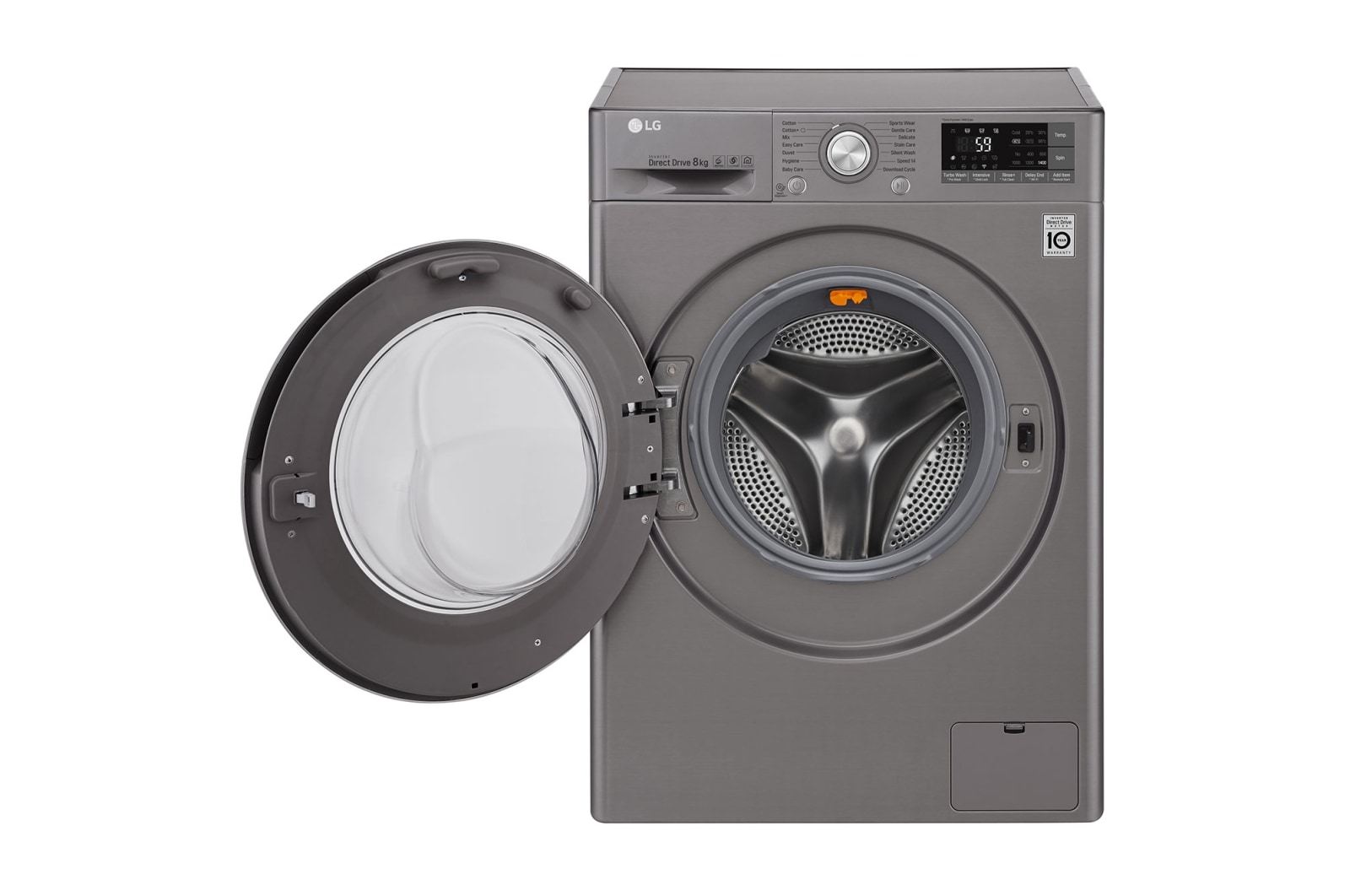 LG Direct Drive FH4U2TDN2S Smart 8Kg Washing Machine - Graphite, FH4U2TDN2S