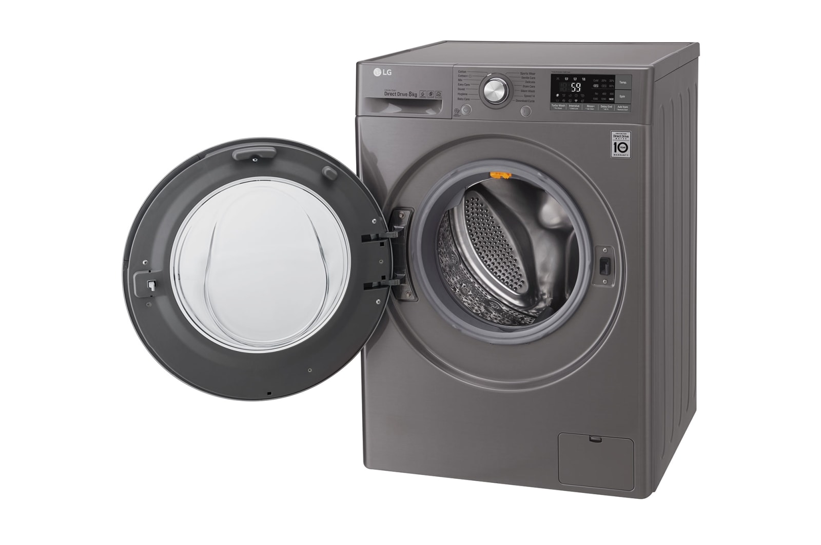 LG Direct Drive FH4U2TDN2S Smart 8Kg Washing Machine - Graphite, FH4U2TDN2S