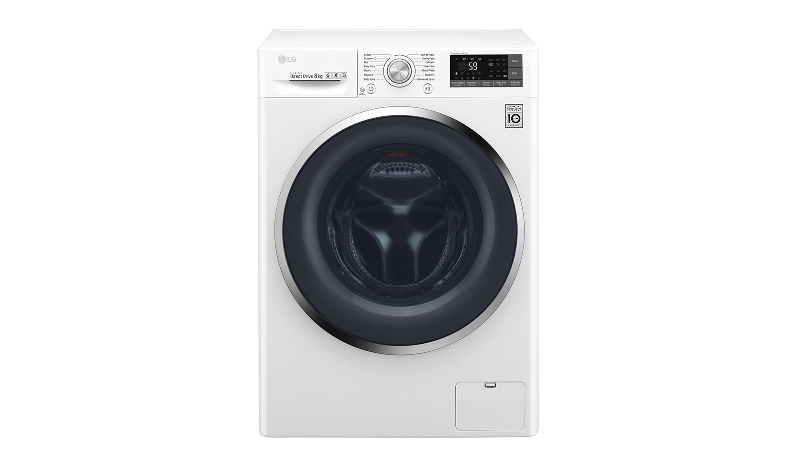 LG 8 KG Washing Machine with Turbowash™ technology and Inverter Direct Drive Motor, FH4U2TDN2W